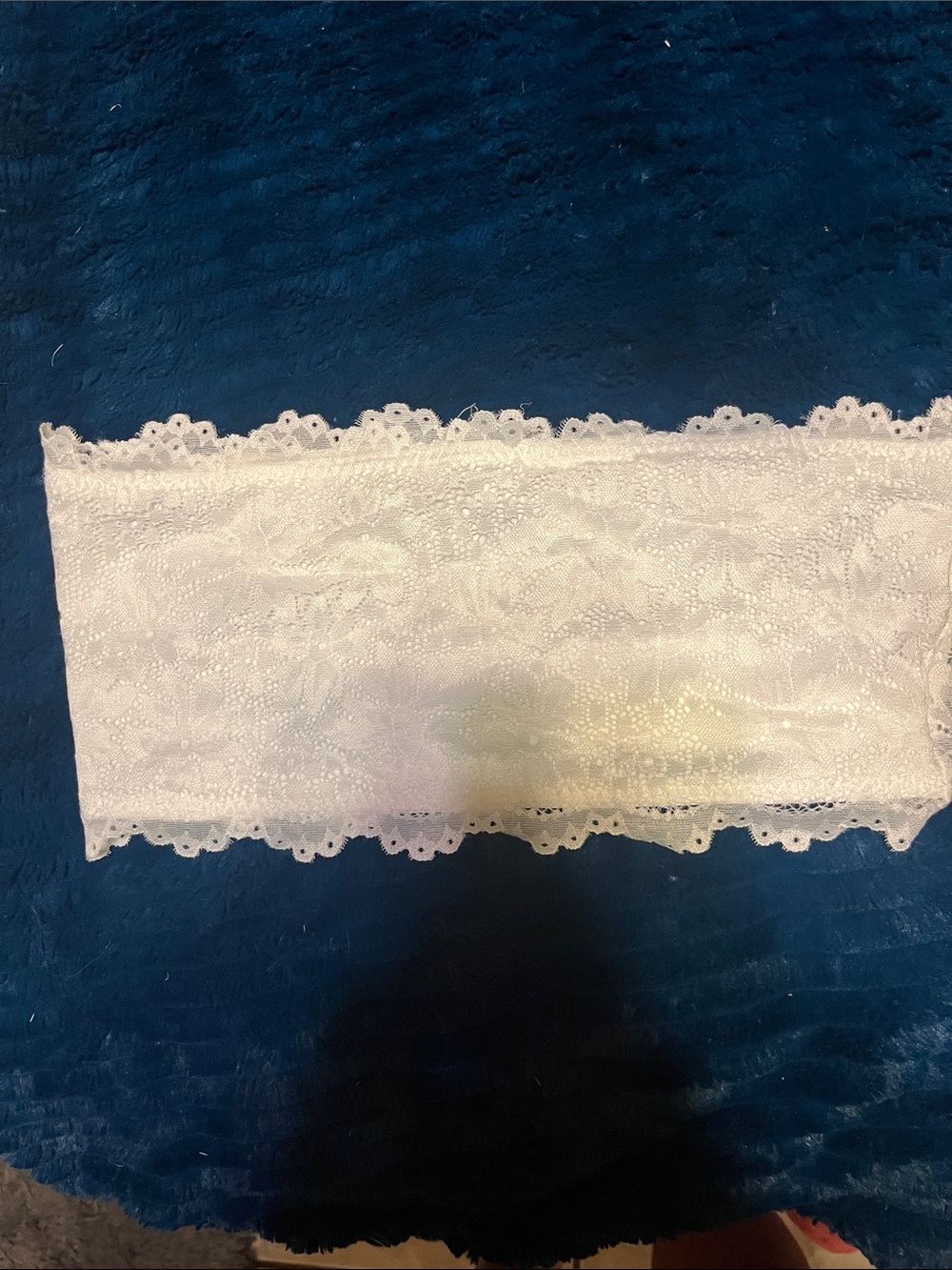 White Lace Bandeau Tube Top - Women's Strapless Lace Bralette